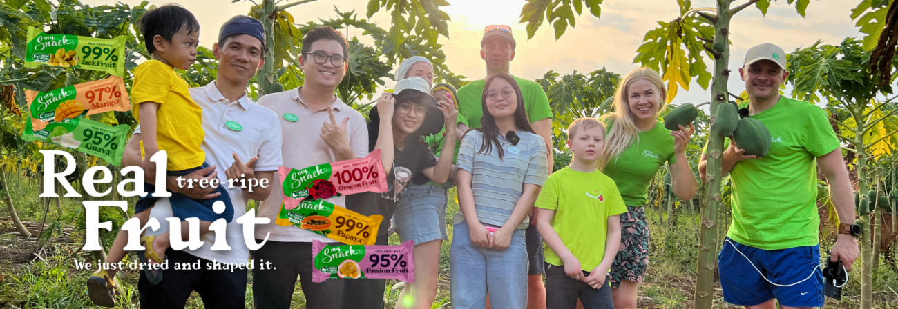 MySnack team with local farmes in Vietnam